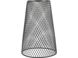 Lâmpada De Ferro Cm 13x19 Cm Para Sala De Estar Preta