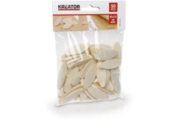 50 travas planas de madeira 15/45/4 mm KREATOR - Acessórios para conexões de madeira