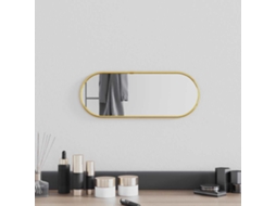 Vidaxl Espelho De Parede 40x15 Cm Oval Dourado