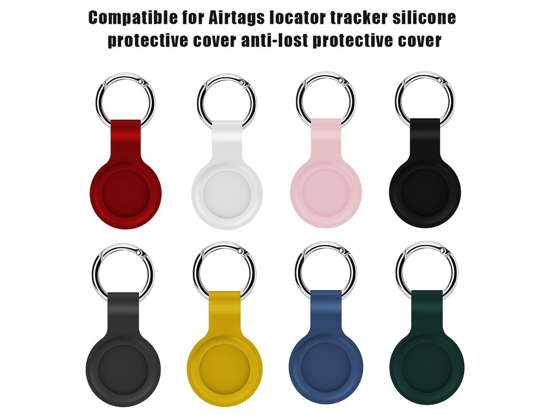 Capinha de Silicone Líquido EOOCOO com 8 peças, compatível com Airtag, anti perda