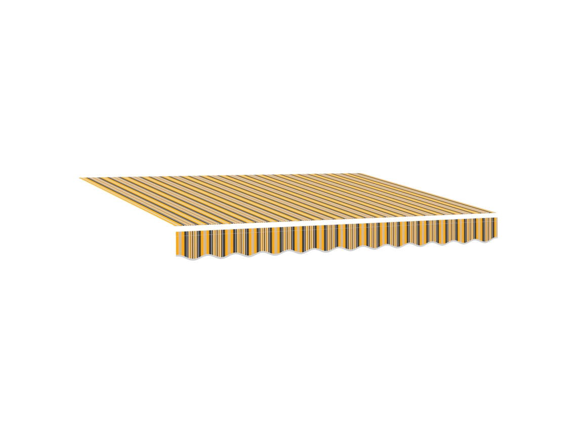 Conjunto 1 Toldo Retrátil Vidaxl Multicolorido Tecido (300 X 250 Cm)