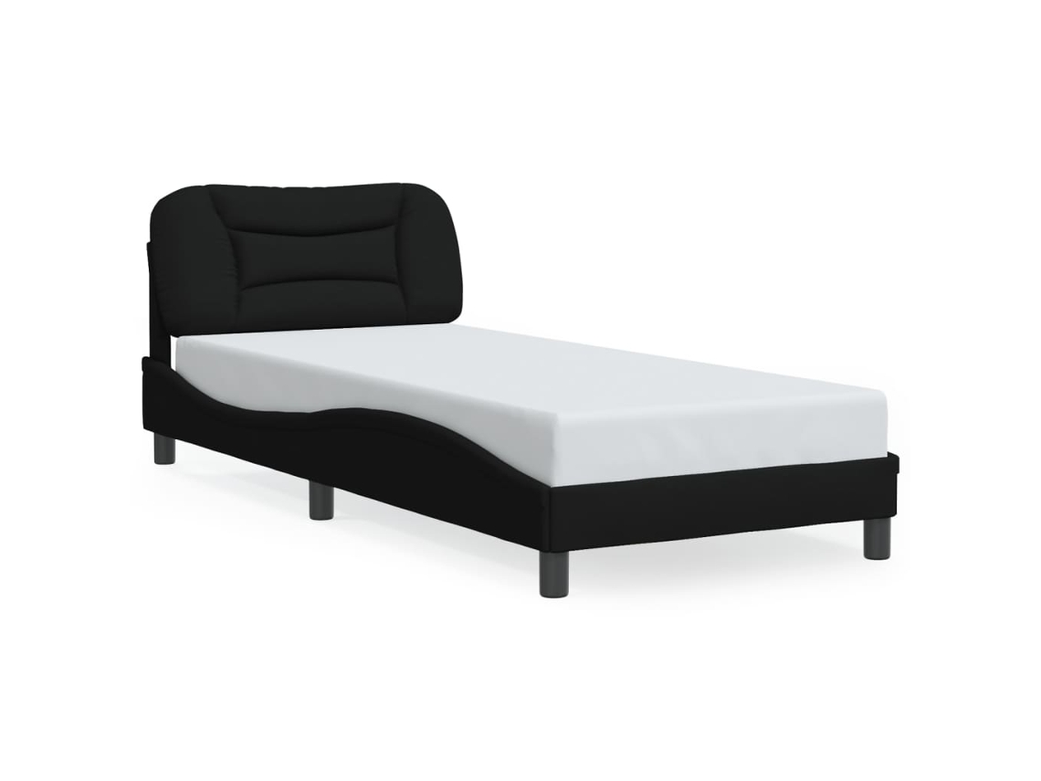 Bed Frame, Bed Frames Vidaxl Preto Tecido (90 X 200 Cm)