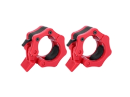Colares De Bloqueio Seguro Em Plástico Para Barbell E Haltere Com Fechamento Rápido Diâmetro Interno 50mm 2pcs