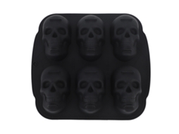 Molde De Silicona Suave De Calavera Para Hornear Pasteles Galletas Chocolate Dulces Helado Halloween