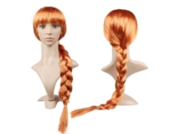 Ats peluca de Cosplay de Figura de Película Trenza Larga Sintética para Halloween Navidad Fiesta Disfraces Mujer Diario