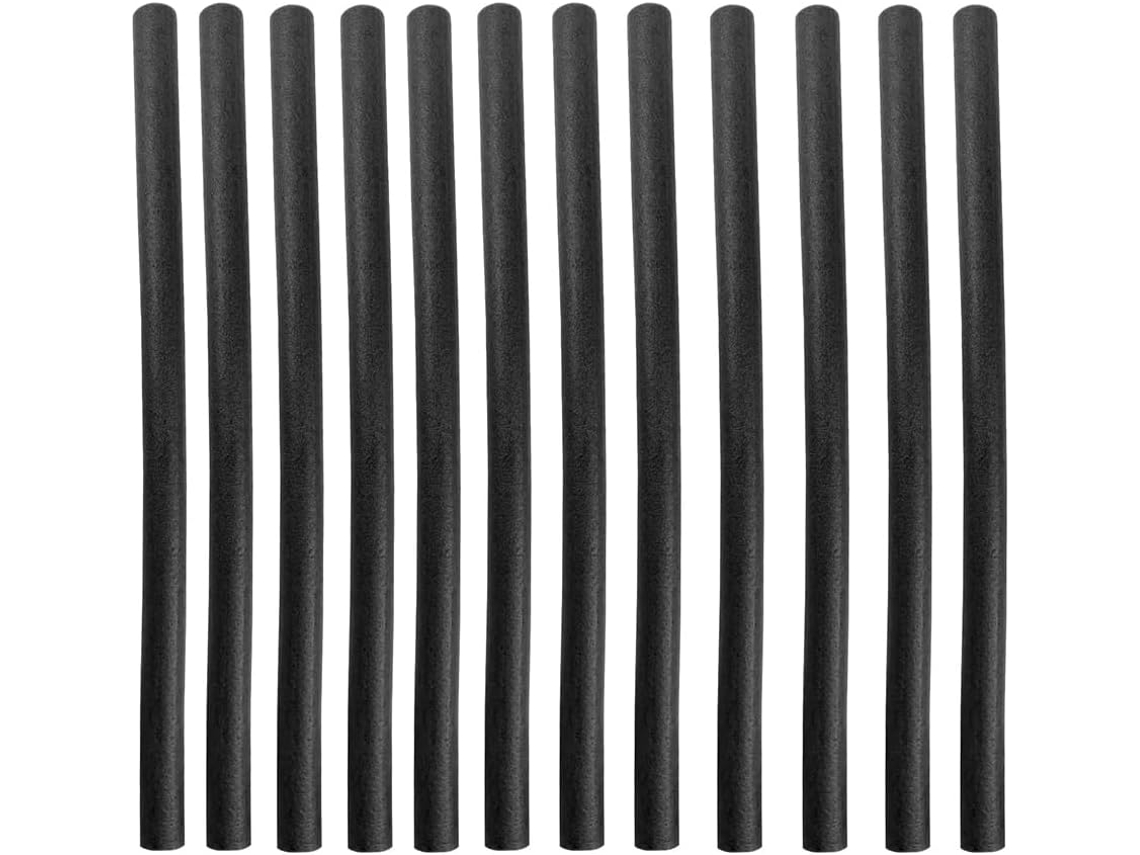 12 capas SFUSHOS pretas para postes de trampolim de 90 cm (35,4 polegadas)
