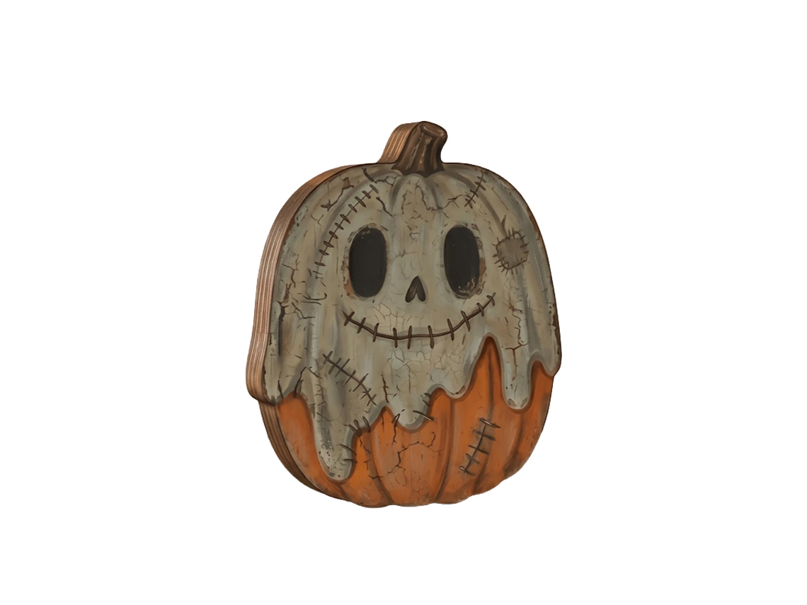 Laxiscreed - Decoração De Mesa Em Madeira Com Tema De Abóbora Para Halloween
