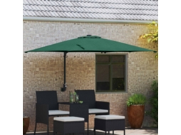Vidaxl Guarda-sol De Jardim Verde 248,5 X 247,5 X 160 Cm
