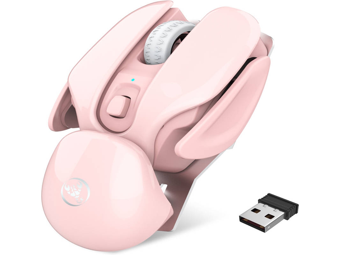 Rato HXSJ Mute (Wireless - Regular - Rosa)
