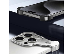 Capa Protetora De Metal Com Aromaterapia Para Iphone 15 Pro Com Proteção De Canto