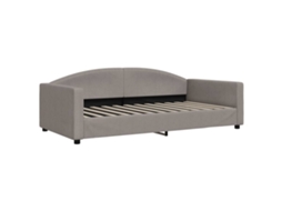 Day Bed, Day Beds Vidaxl Cinzento-acastanhado Tecido (100 X 200 Cm)
