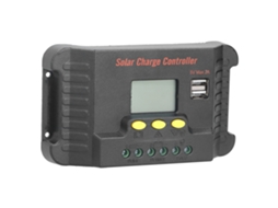 Laxiscreed Controlador Solar Com Display Lcd E Carregador Usb Para Telemóveis
