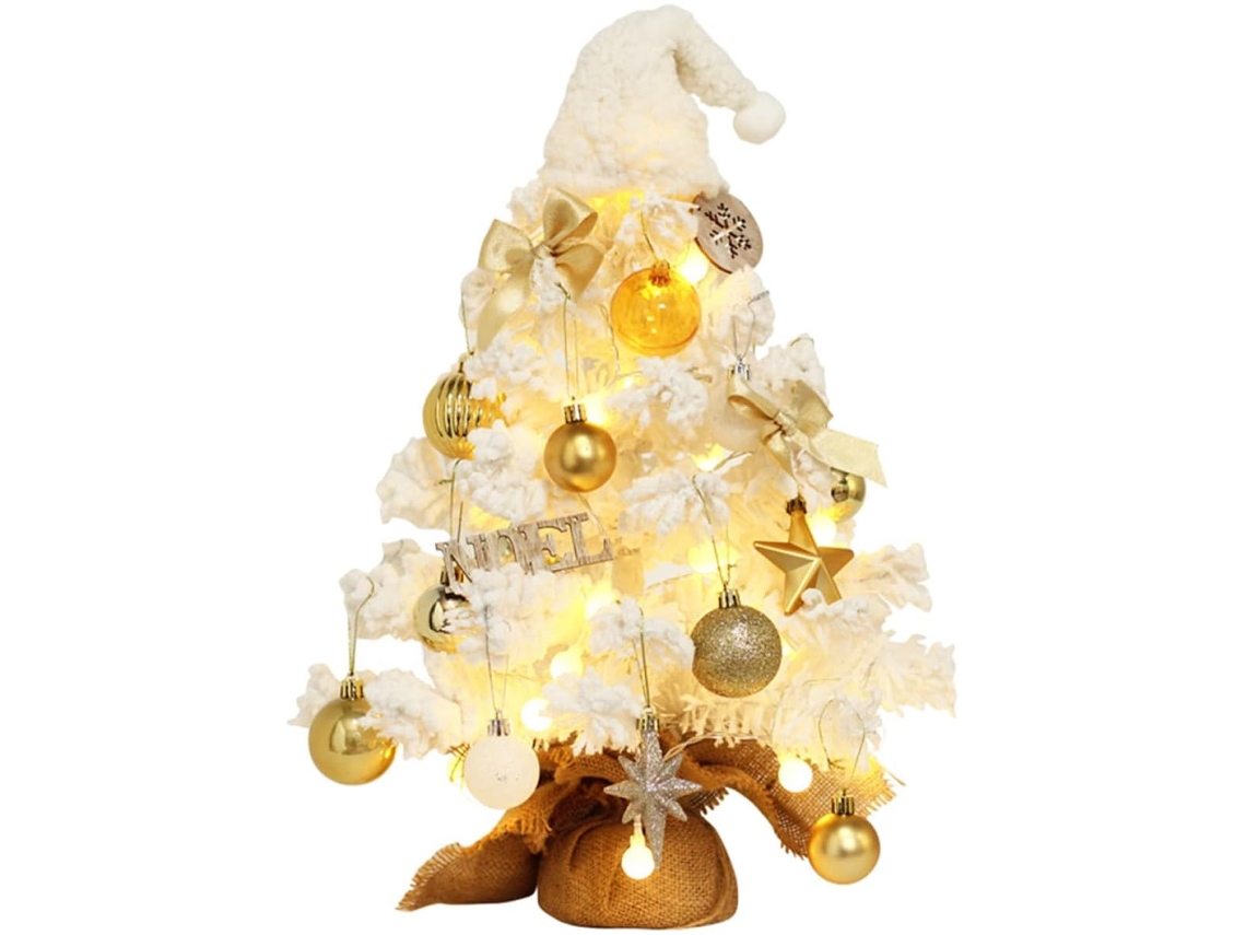 Decorações de Árvore de Natal de Mesa Iluminação de Natal para Mini Copa de Árvore / Presentes de Jantar de Papai Noel Mesa de Luzes Domésticas