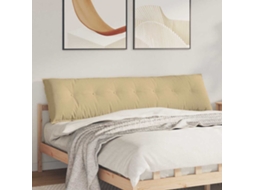 Vidaxl Travesseiro Para Costas Cinza Verde 200 X 50 Cm