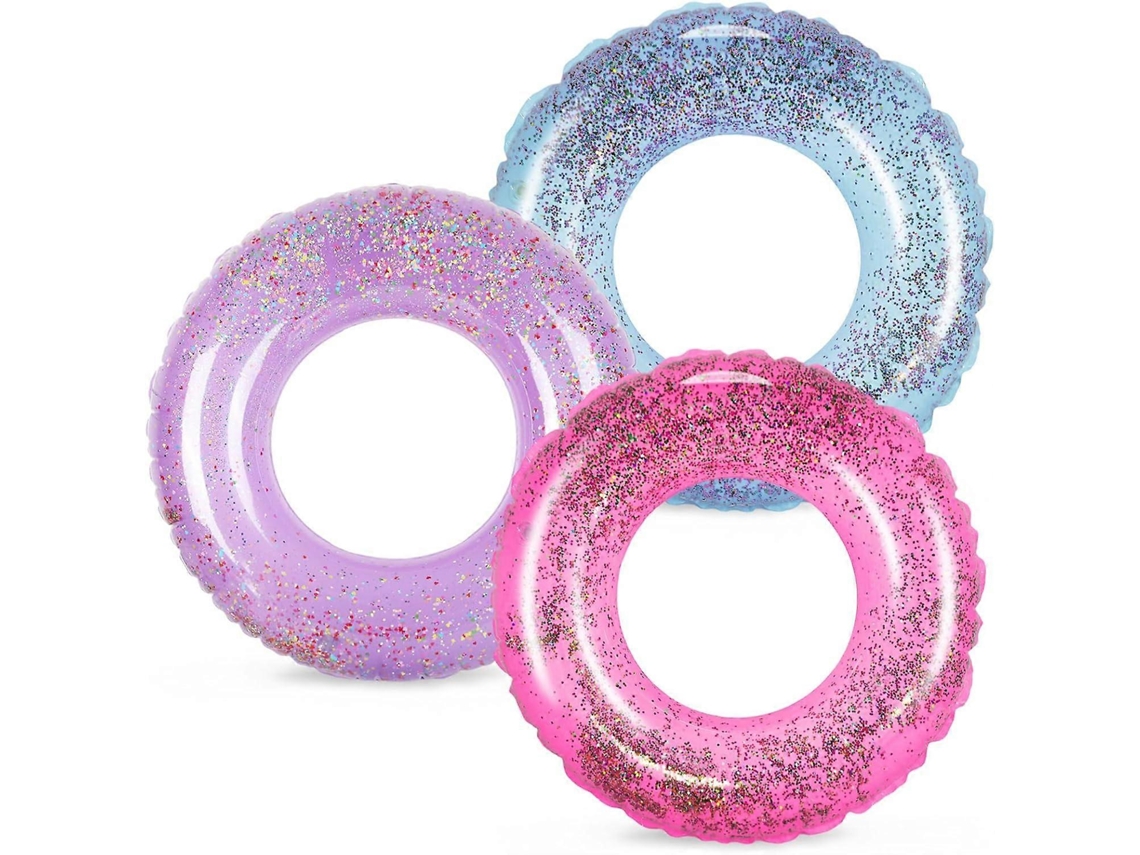 Boia Inflável, com Glitter, Rosa e Azul AQUAFORGE