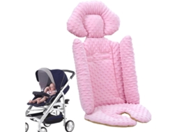Almofada De Assento Para Carrinho De Bebê Respirável Suporte Para Cabeça E Corpo Do Bebê Almofada Para Assento De Carro Rosa Yunzii