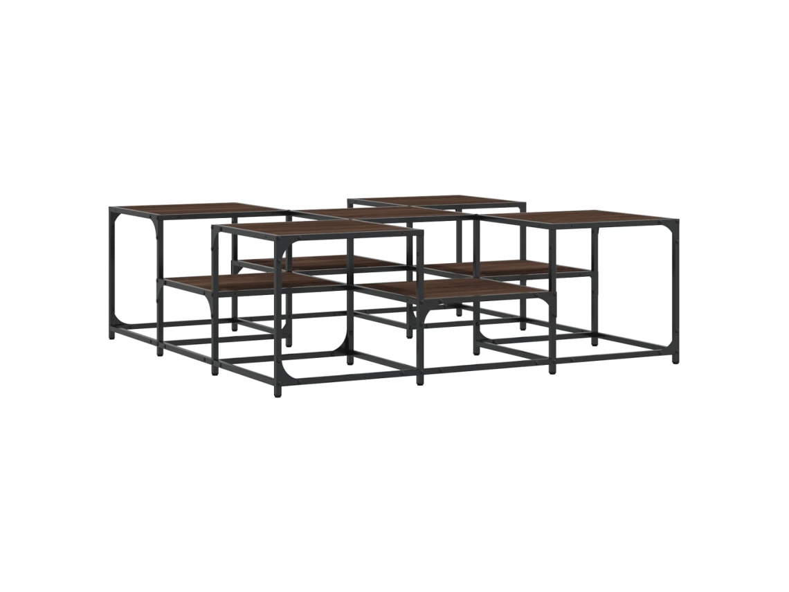 Mesa de Centro Carvalho Castanho MAISON EXCLUSIVE 121x121x40 cm