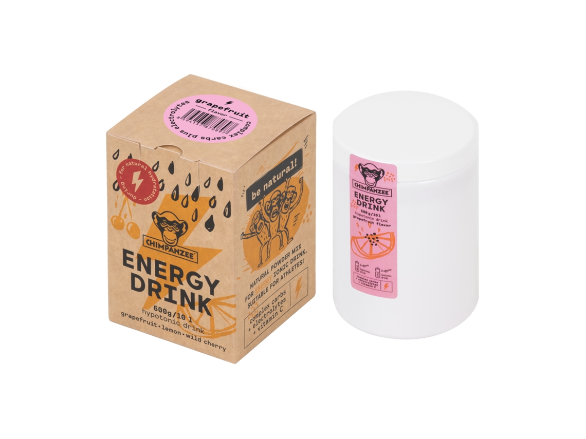 Caixa de bebidas energéticas CHIMPANZEE pamplemousse 600 g TU