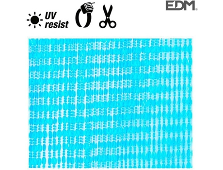 CORTINA DE PORTA DE OVALOS PLASTICO AZUL 90X210CM 72 TIRAS 