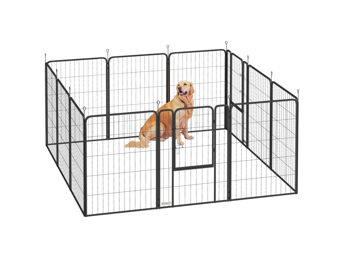 Cercadinho para cães modular e dobrável com porta S/MARCA