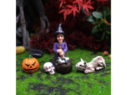 Figurinhas Mini Halloween de Resina Acessórios e Suprimentos para Jardim de Fadas S/MARCA