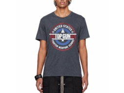 Rockinstone Top Gun Movie Weapons School Heather Navy Adult T-shirt Size:l