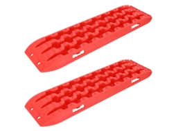 Vidaxl Prancha De Tração 2 Unid. Vermelho 106 X 30,5 X 7 Cm