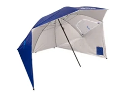 Aktive Guarda-sol De Praia Anti-vento 8 Varetas 240 Cm Azul C/janelas