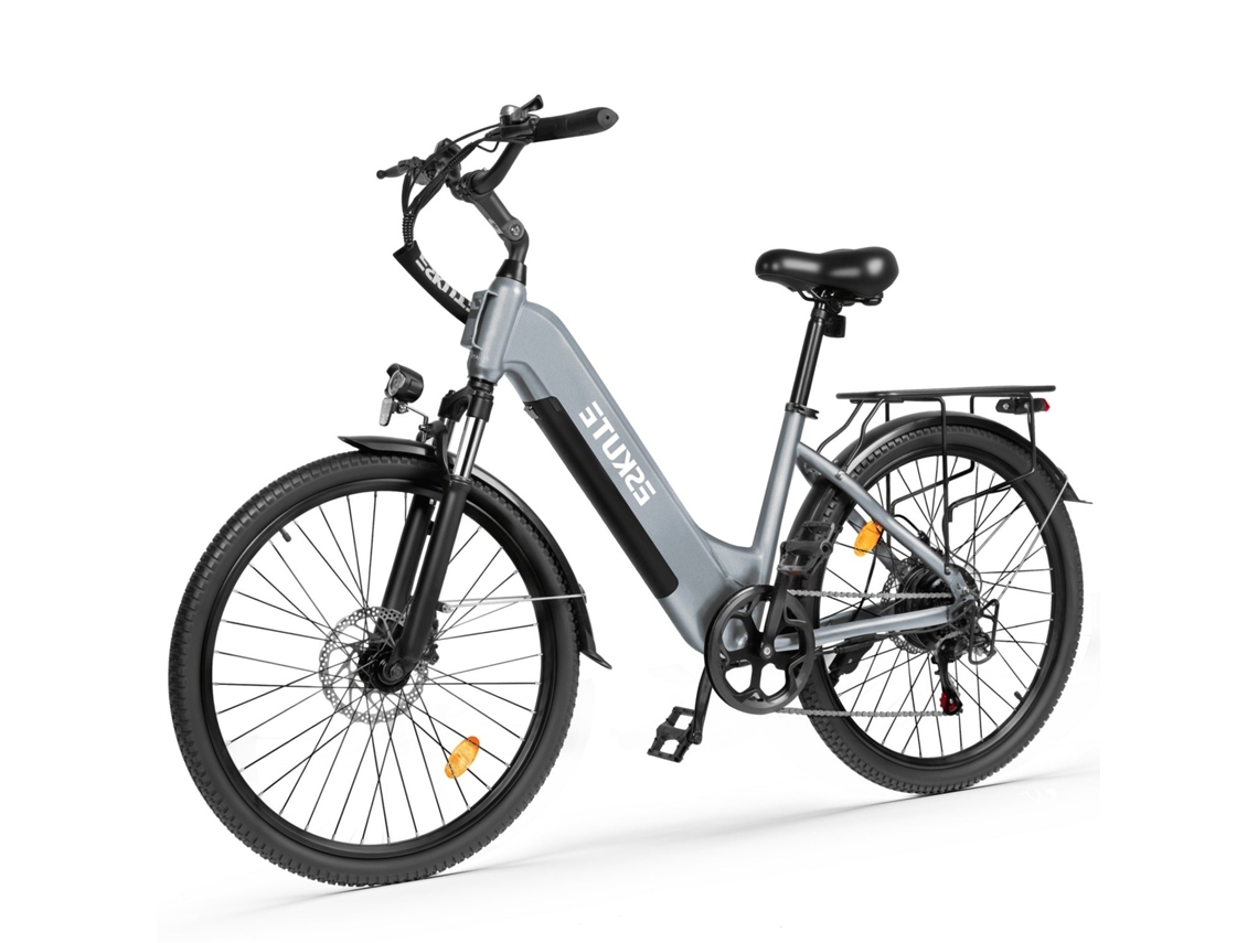 C202 Bicicleta Elétrica 250w 48v17.5ah 26'' Cinza ESKUTE
