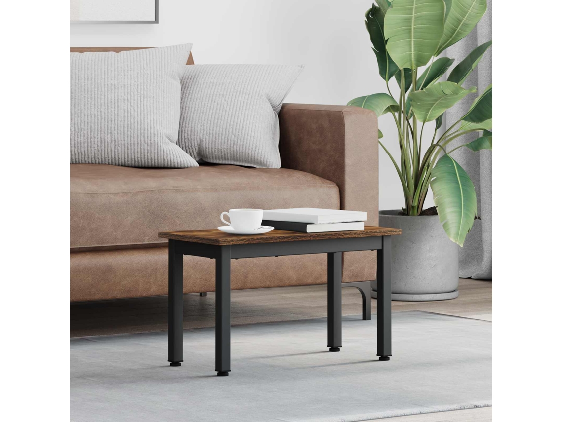 Vidaxl Mesa De Centro Carvalho Fumê 60 X 30 X 36 Cm