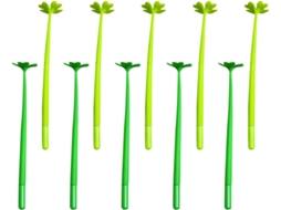 Canetas Em Gel Veemoon Cloverleaf, Pacote Com 10 Unidades, De Escrita