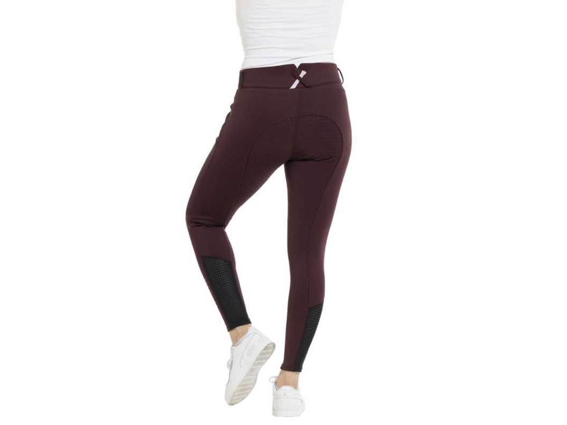 Calça de Montar com Assento de Silicone Claudine Vermelho 36Equitheme