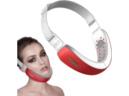 Massageador Facial Elétrico em Formato de V com Terapia Luz Led Vermelha e Azul, 6 Modos Massagem, Controle Remot o Ems para Redução da Pa GOKOCO