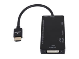 Adaptador HDMI Lurelia Cabo para DVI, 4K, 1080p, 1080i, 720p, áudio COM
