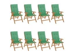 Reclining Folding Chair, Reclining Folding Chairs Vidaxl Marrom Madeira (120 X 50 X 3 Cm)