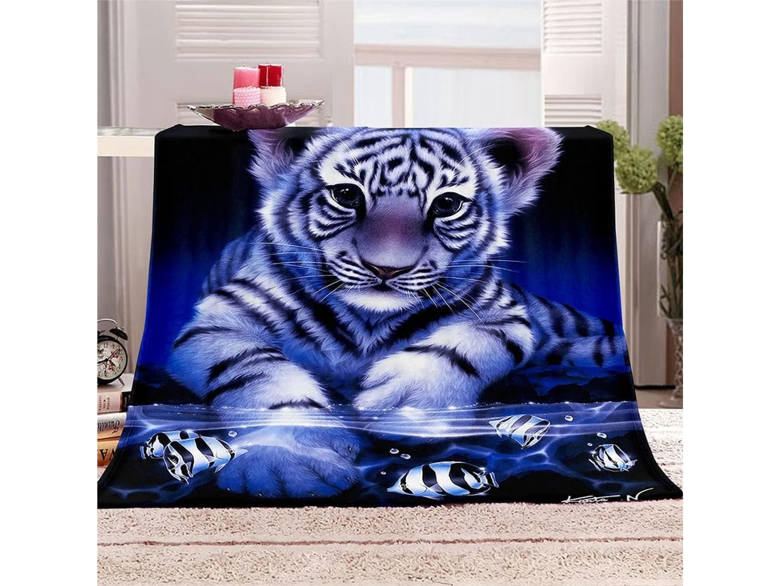 Manta de Flanela Fansu Macia e Quente para o Inverno em Microfibra com Estampa 3d Ideal Cama Ou Sofá Adequada
