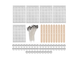 Kit De Pavios De Velas Laxiscreed 15cm Com Acessórios Para Fazer Velas Em Casa