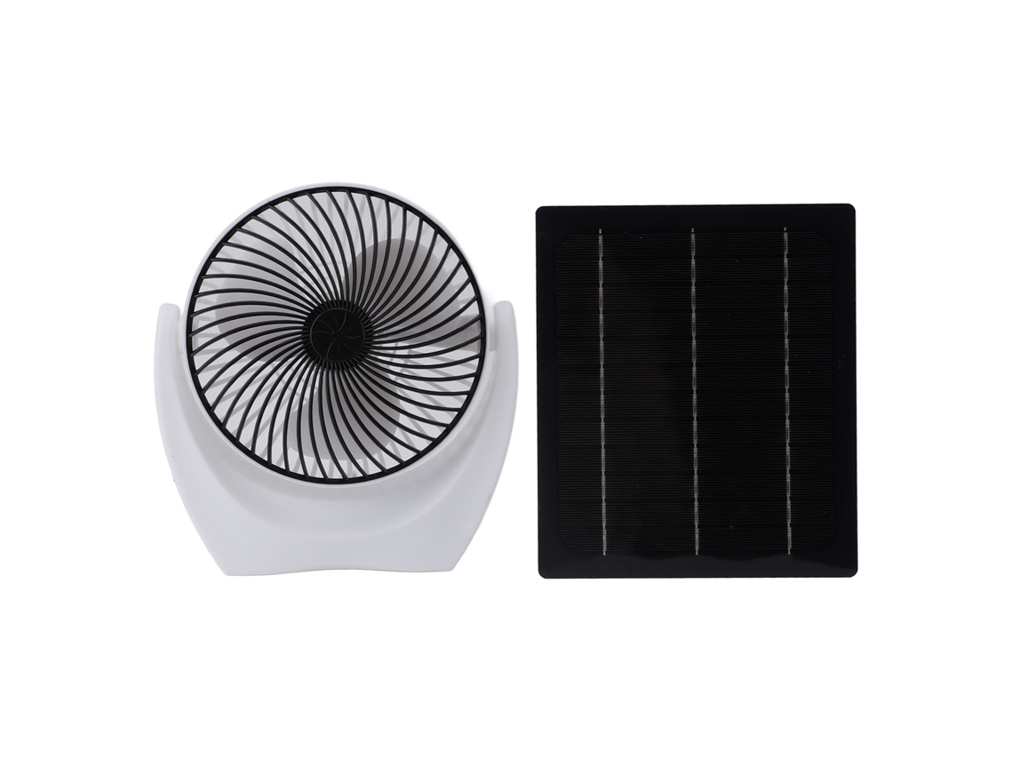 Ventilador Solar 4.5w Camping Picnic Pesca Viagem Portátil