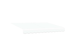Toldo Retrátil Manual Branco 350 X 200 Cm Tecido MAISON EXCLUSIVE