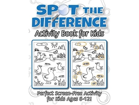 Livro Spot the Difference Activity Book for Kids Ages 612 Spot 10 Differences in Every Spread de Engage Books Activities (Inglês)