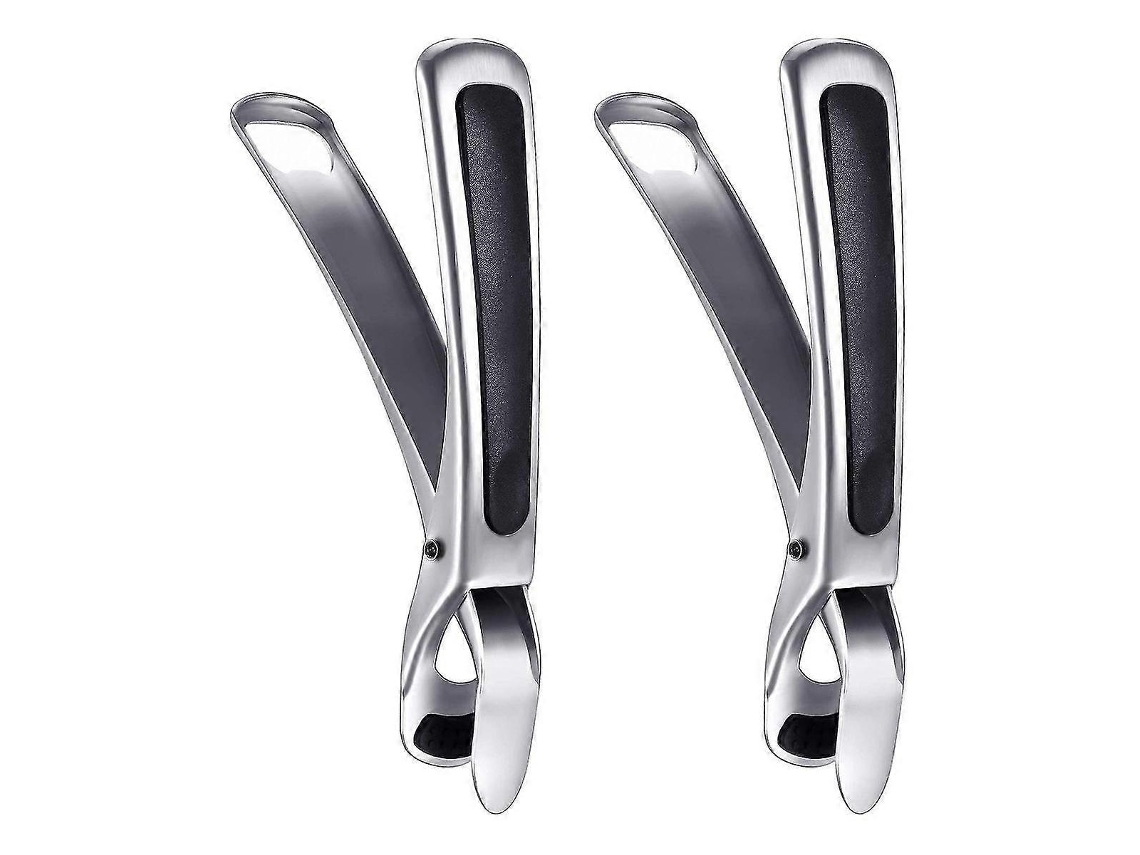 Pinças antiderrapantes e antiescaldantes para cozinhar e utensílios de cozinha, 2 peças, em aço inoxidável 304, para panelas, forno e micro-ondas.