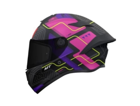 Capacete de motocicleta Mt Targo S Brik Helmet Rosa/Preto M Rosa/Preto M