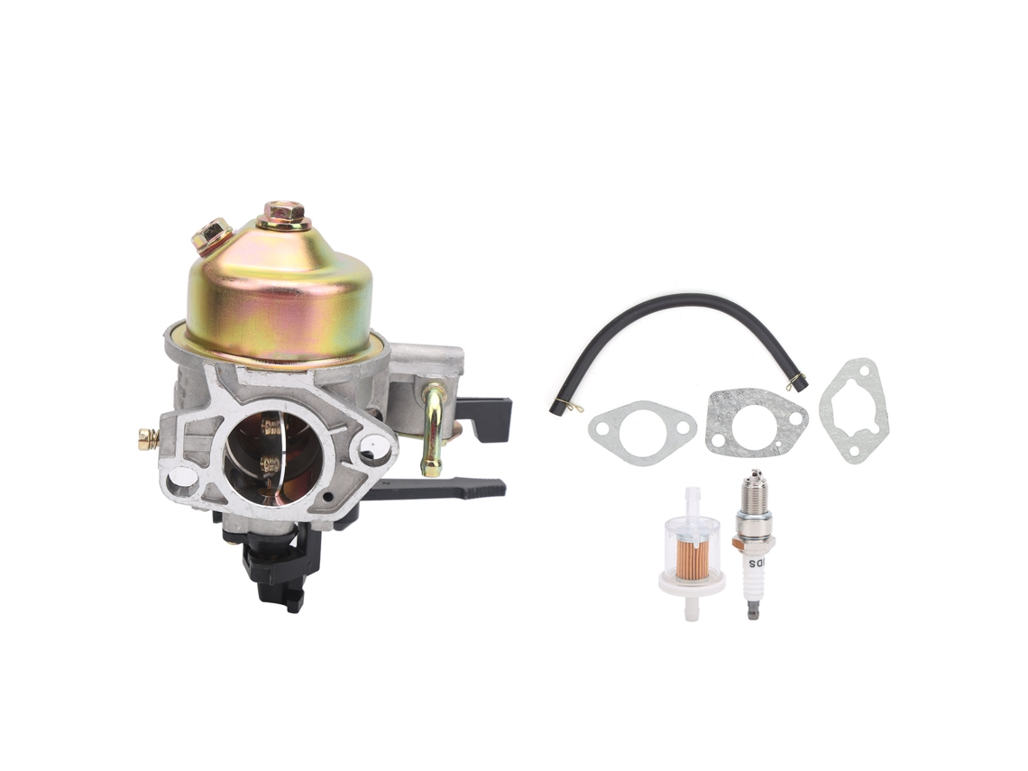 Kit de carburador, vela de ignição e filtro de óleo para cortadores de grama GX340, GX390, WT40XK1 e WT40XK2.