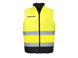 Colete Térmico De Alta Visibilidade E Contraste Para Seu Conforto Azul Marinho E Amarelo / Xl
