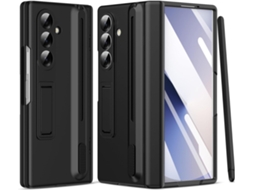 Capa Chrui Para Samsung Galaxy Z Fold 7, Com Caneta, Proteção Completa Com Suporte (compatível, Preta)