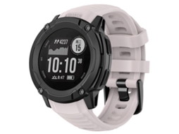 Bracelete para Garmin Instinct 2x Silicone Cor Sólida Conector de Plástico Liberação Rápida Starlight XIAOMOYU