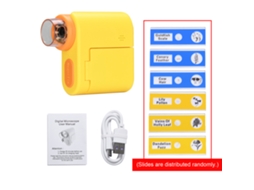 Microscópio Digital Portátil Para Crianças Com 1000x De Ampliação E Tela Colorida De 2,0 Polegadas