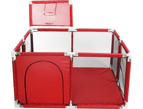 Parque  IS-P7 Baby Playpen - 128x66cm - Vermelho
