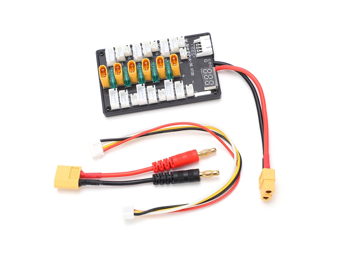 Laxiscreed Plataforma De Carregamento Paralelo 1s-3s B6 Com Cabo De Silicone E Interface Jst