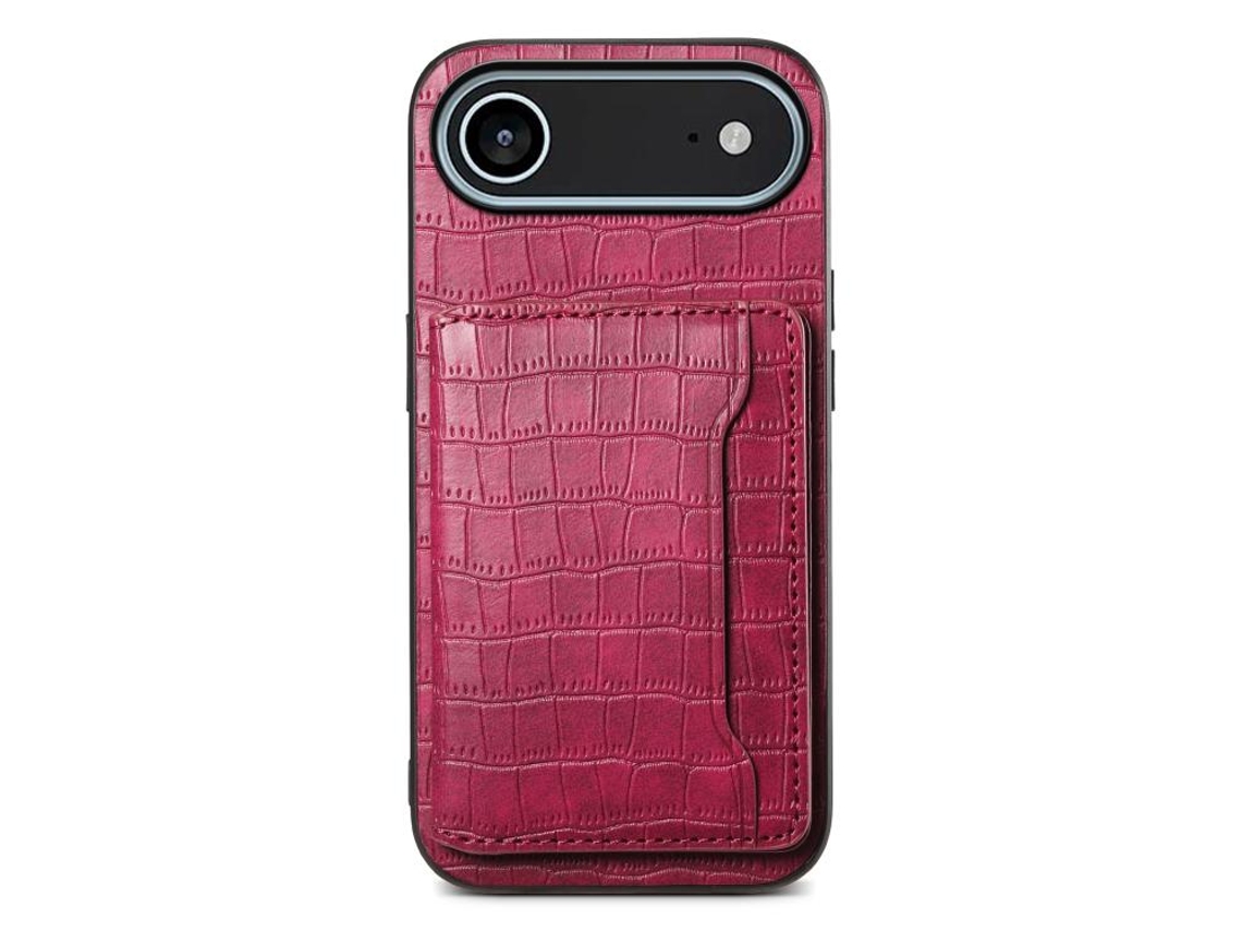 Capa Para Iphone 17 Air Com Textura De Crocodilo - Projetada Para Proteção Completa.